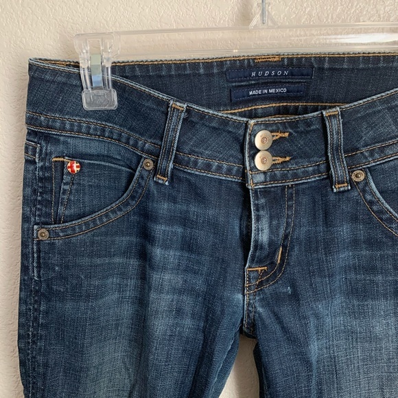 Hudson Jeans Bootcut Sz 27 Pocket Snap Back - Picture 3 of 9